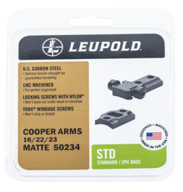 The Leupold Standard 2-Piece line of bases is designed to accommodate most rifles and are the most versatile of any mounting system Leupold offers.